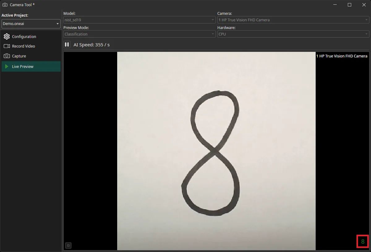 Camera Tool Live Preview