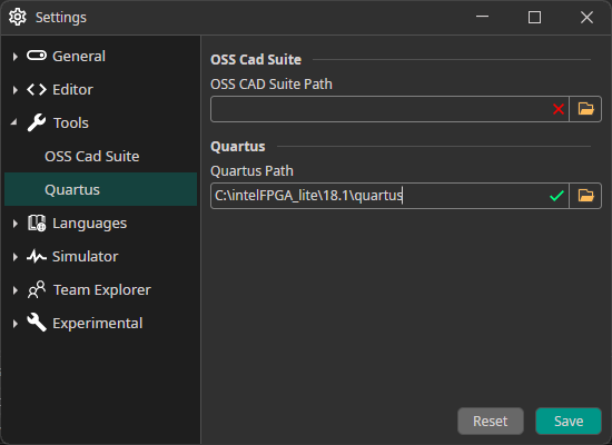 Quartus Path